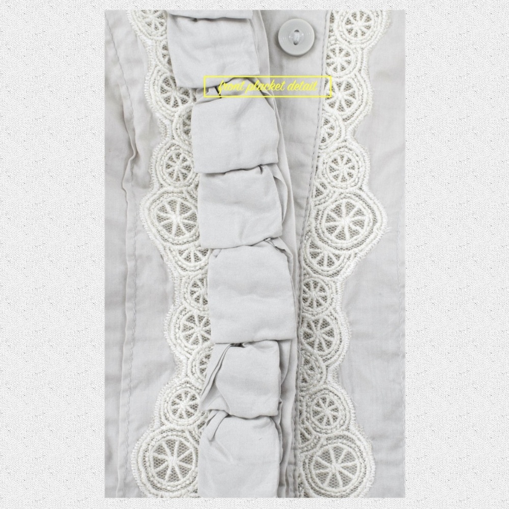 Floreat Long-Sleeve Blouse with Lace & Silk Trim S - Picture 6 of 8